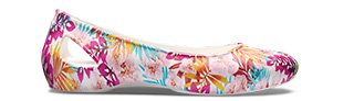 Women's Crocs Laura Graphic Flat