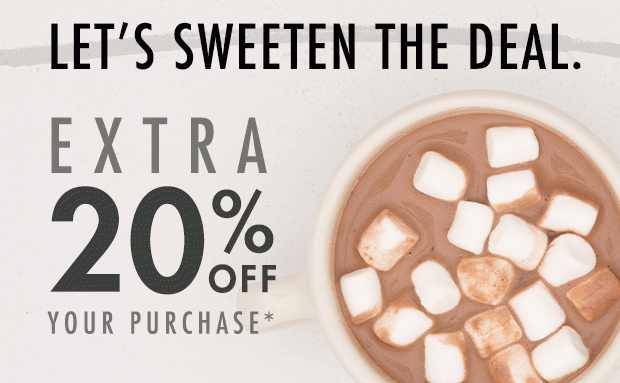 LET’S SWEETEN THE DEAL.