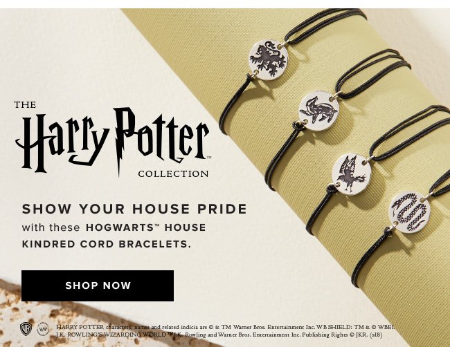 Show off your Hogwarts™ House Pride with new pieces in our Harry Potter™Collection. 