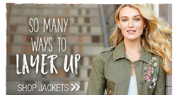 So many ways to layer up. Shop Jackets