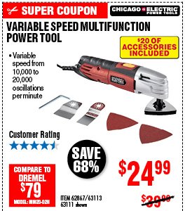  Variable Speed Oscillating Multi-Tool