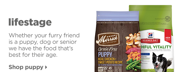 Shop puppy food >