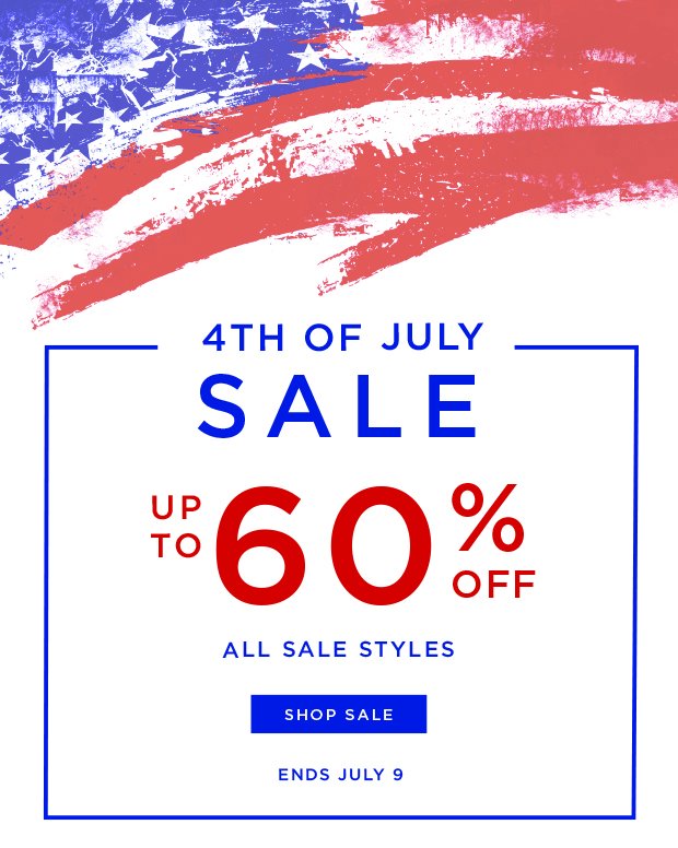 4th Of July Sale - Up To 60% Off Newly Added Styles - Ends July 9th