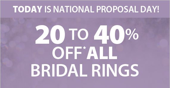 20-40% Off ALL Bridal Rings