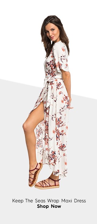 Product 3 - Keep The Seas Wrap Maxi Dress