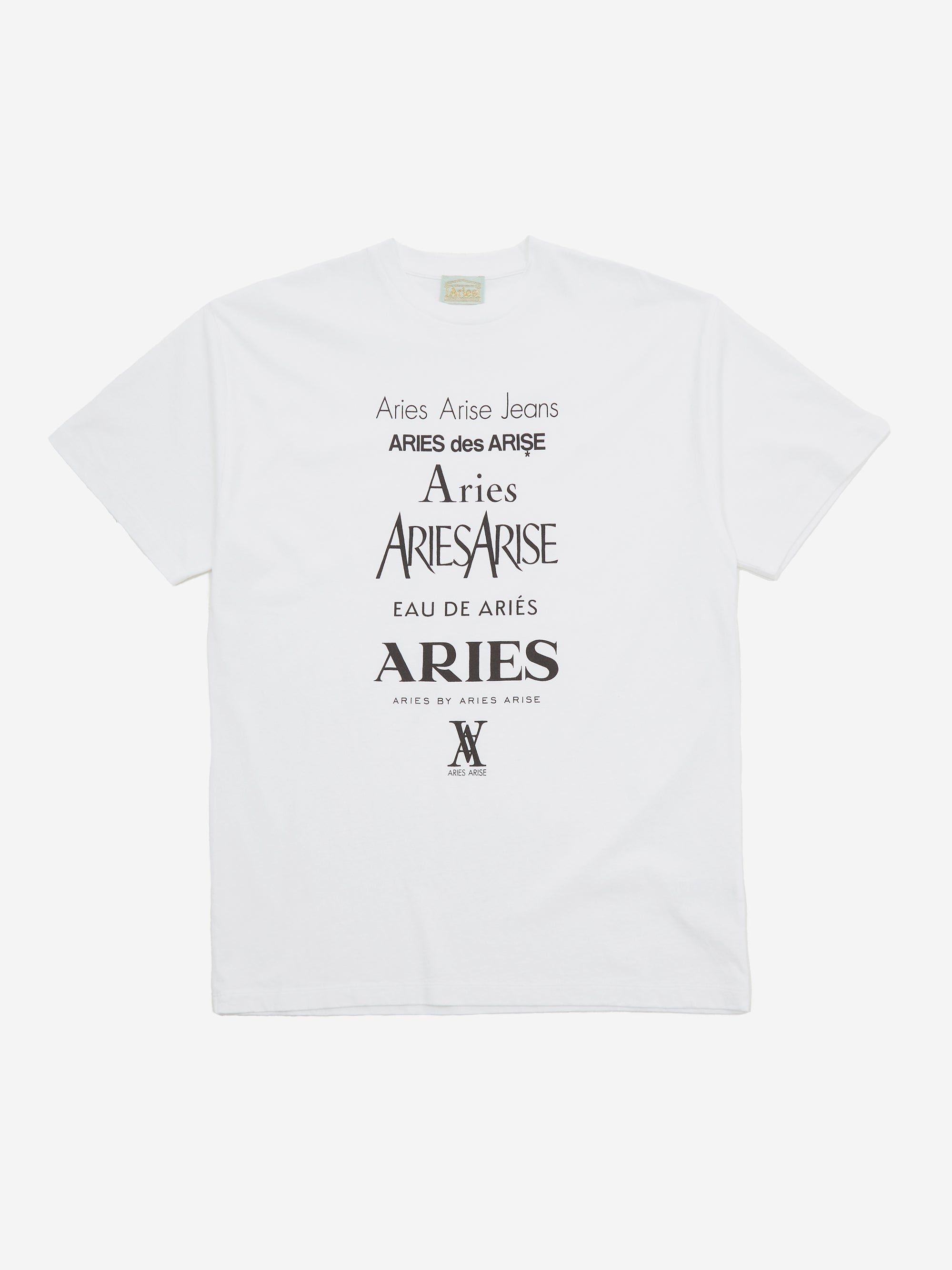 Image of Aries Perfume Short Sleeve T-Shirt - White