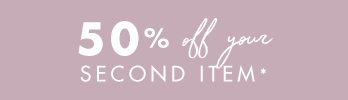 50% off Second item