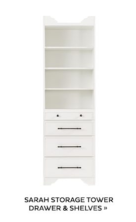 Sarah Storage Tower Drawer & Shelves