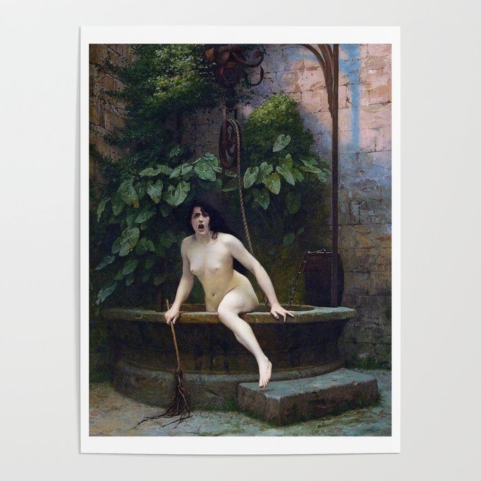 TRUTH COMING OUT OF HER WELL TO SHAME MANKIND - JEAN-LEON GEROME