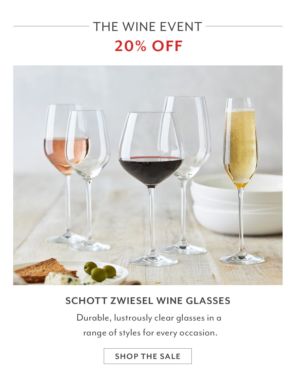 Drink ware + Glassware Sale