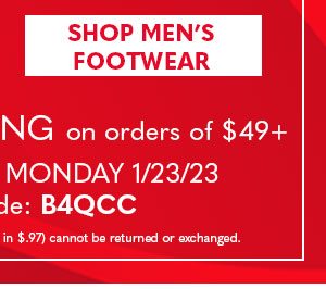 SHOP MEN'S FOOTWEAR - PLUS FREE SHIPPING ON $49+'