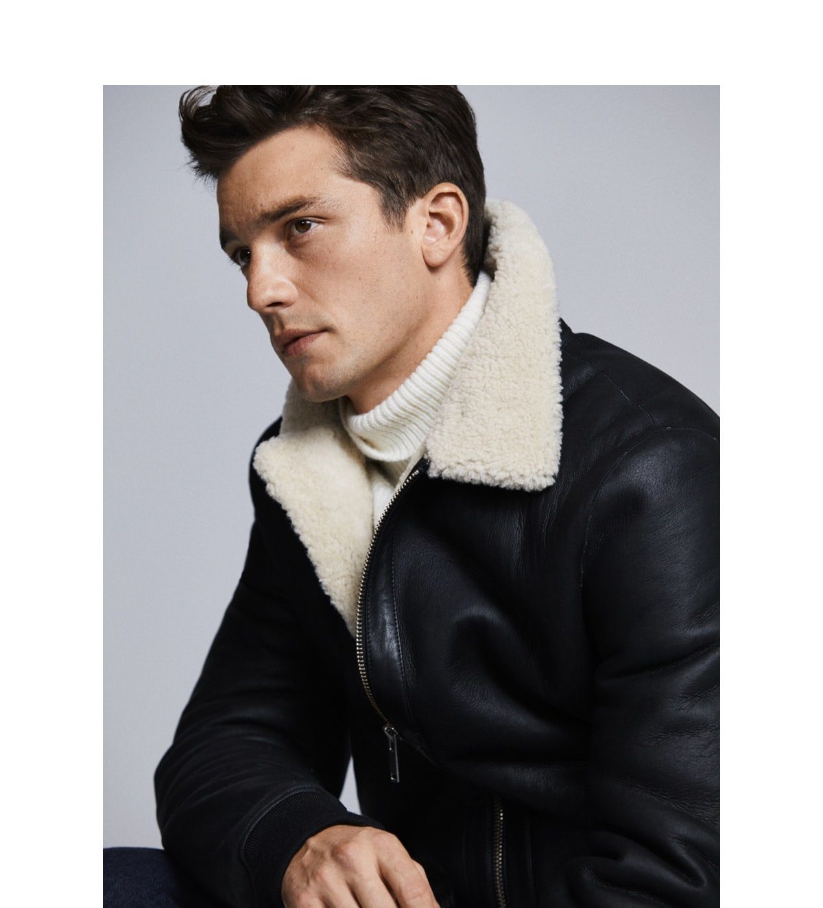 mango man shearling jacket