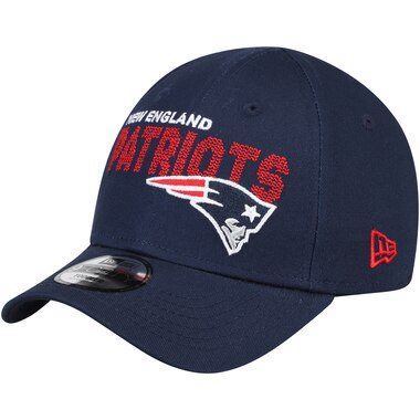 New England Patriots New Era Toddler Scribble 9FORTY Adjustable Hat - Navy