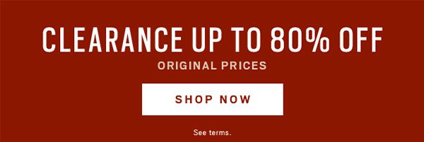 Clearance up to 80% off Shop Now