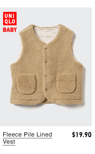 PDP11 - BABY FLEECE PILE LINED VEST