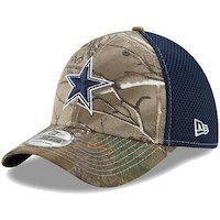 Men's Dallas Cowboys New Era Realtree Xtra Camo/Navy Neo 39THIRTY Flex Hat