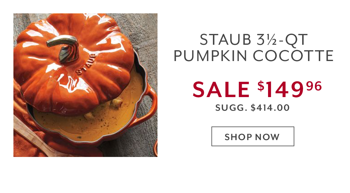 Staub 3½-QT Pumpkin Cocotte