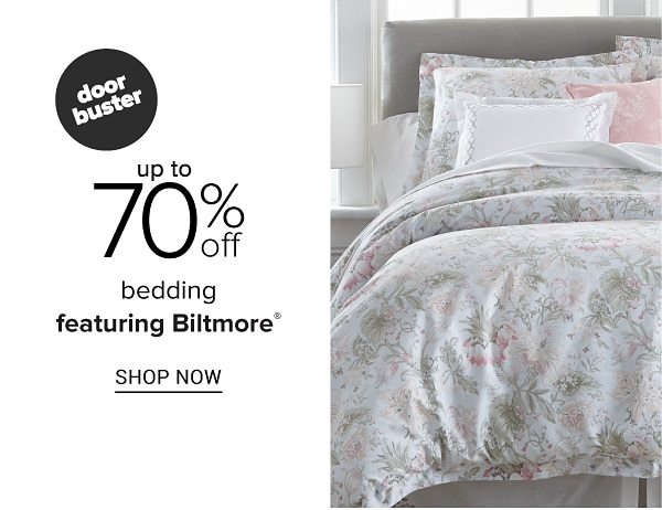 Up to 70% off Bedding feat. Biltmore - Shop Now