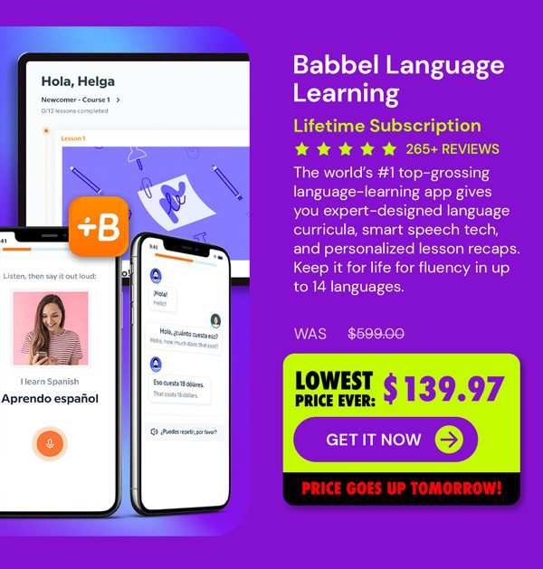 Babbel Language Learning: Lifetime Subscription (All Languages)