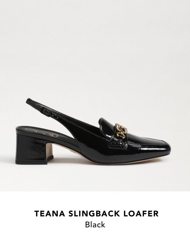 Teana Slingback Loafer (Black)