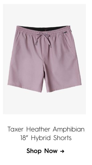 Taxer Heather Amphibian 18" Hybrid Shorts