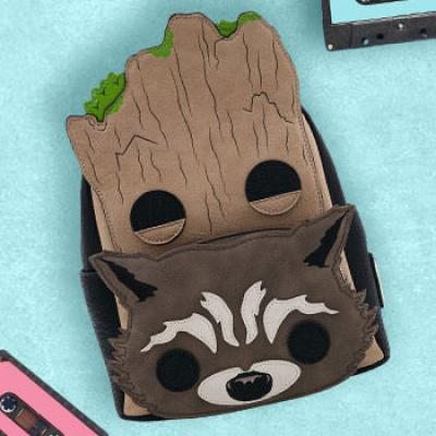 Groot and Rocket Cosplay Mini Backpack Apparel by Loungefly