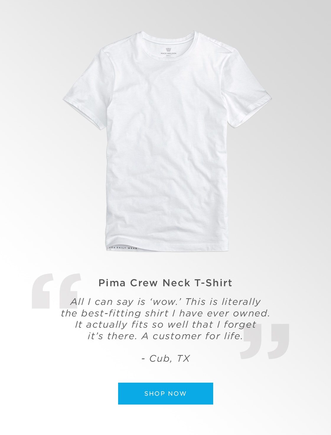 Pima Crew Neck T-Shirt