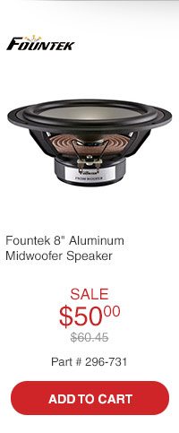 Fountek FW200 8in Aluminum Midwoofer Speaker