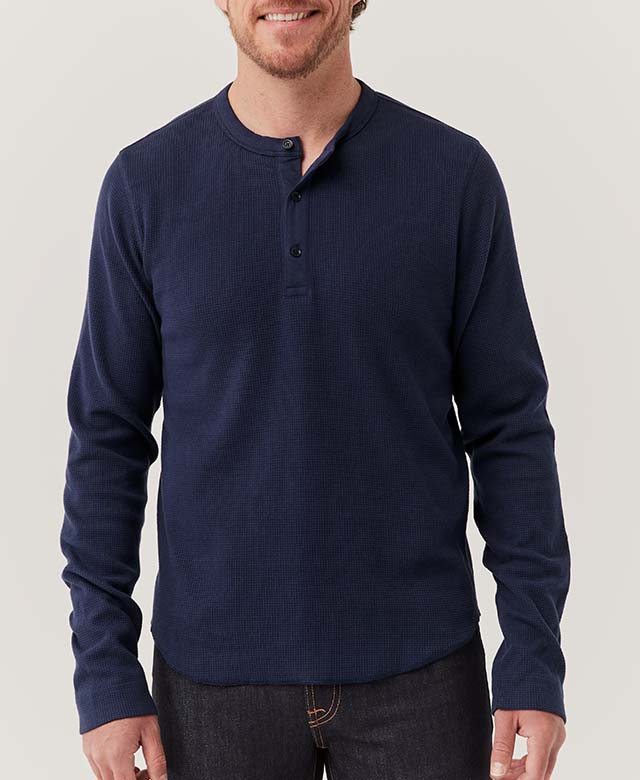 Thermal Waffle Henley