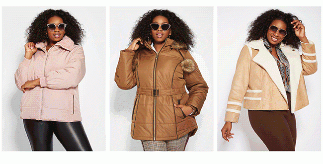 ashley stewart winter coats