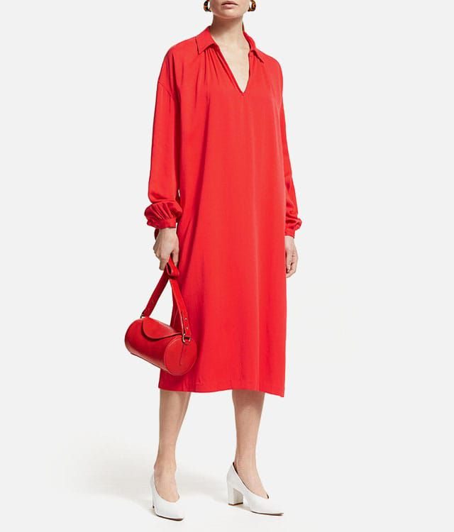 John Lewis & Partners Blouson Sleeve Shirt Dress