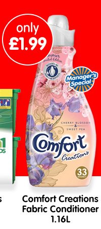 Comfort Creations Fabric Conditioner - Cherry Blossom & Sweet Pea 1.16L