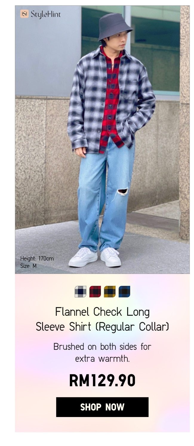 Flannel Check Long Sleeve Shirt