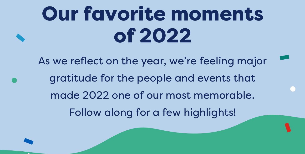 Our favourite moments of 2022