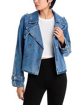 Steve Madden Sirus Double Breasted Denim Jacket