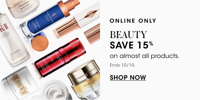 Beauty 15% off