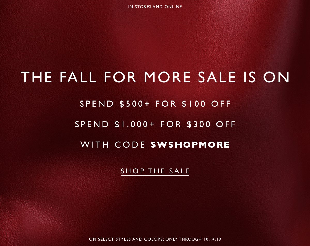 The Fall For More Sale is On. Shop the Sale