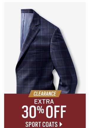 Clearance Extra 30% Off Sport Coats