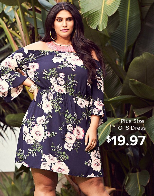 Shop Plus Size OTS Dress $19.97