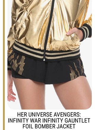 Infinty Gauntlet Foil Bomber Jacket