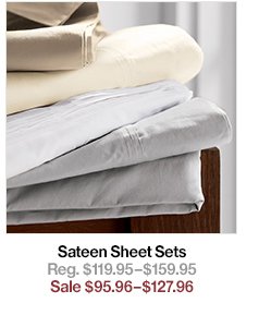 Sateen Sheet Sets