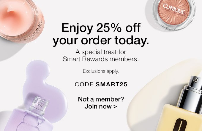 Enjoy 25% off your order today. A special treat for Smart Rewards members. Exclusions apply. CODE SMART25 Not a member? Join now