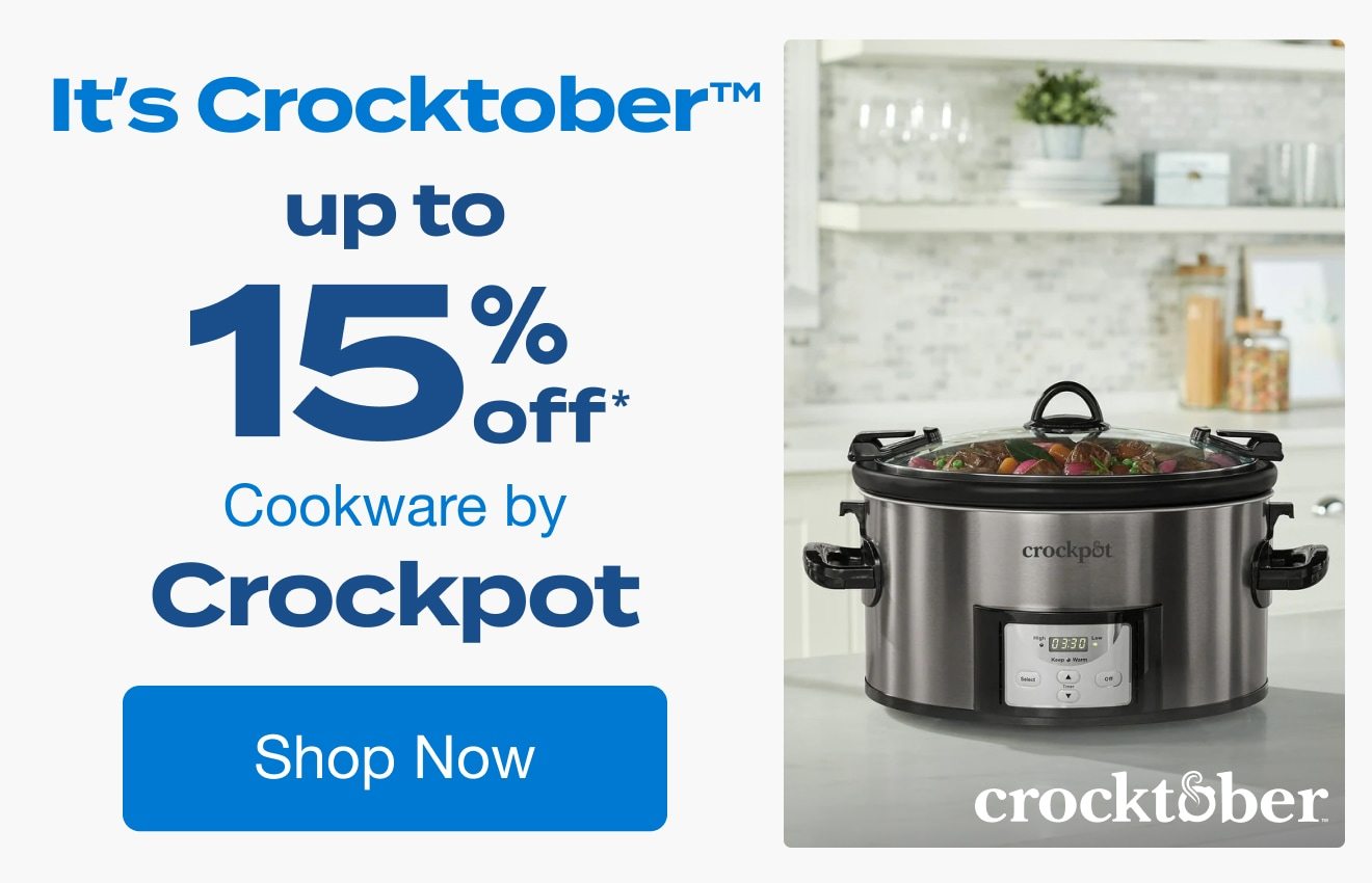 It’s Crocktober | Up to 15% Off Cookware by Crockpot*