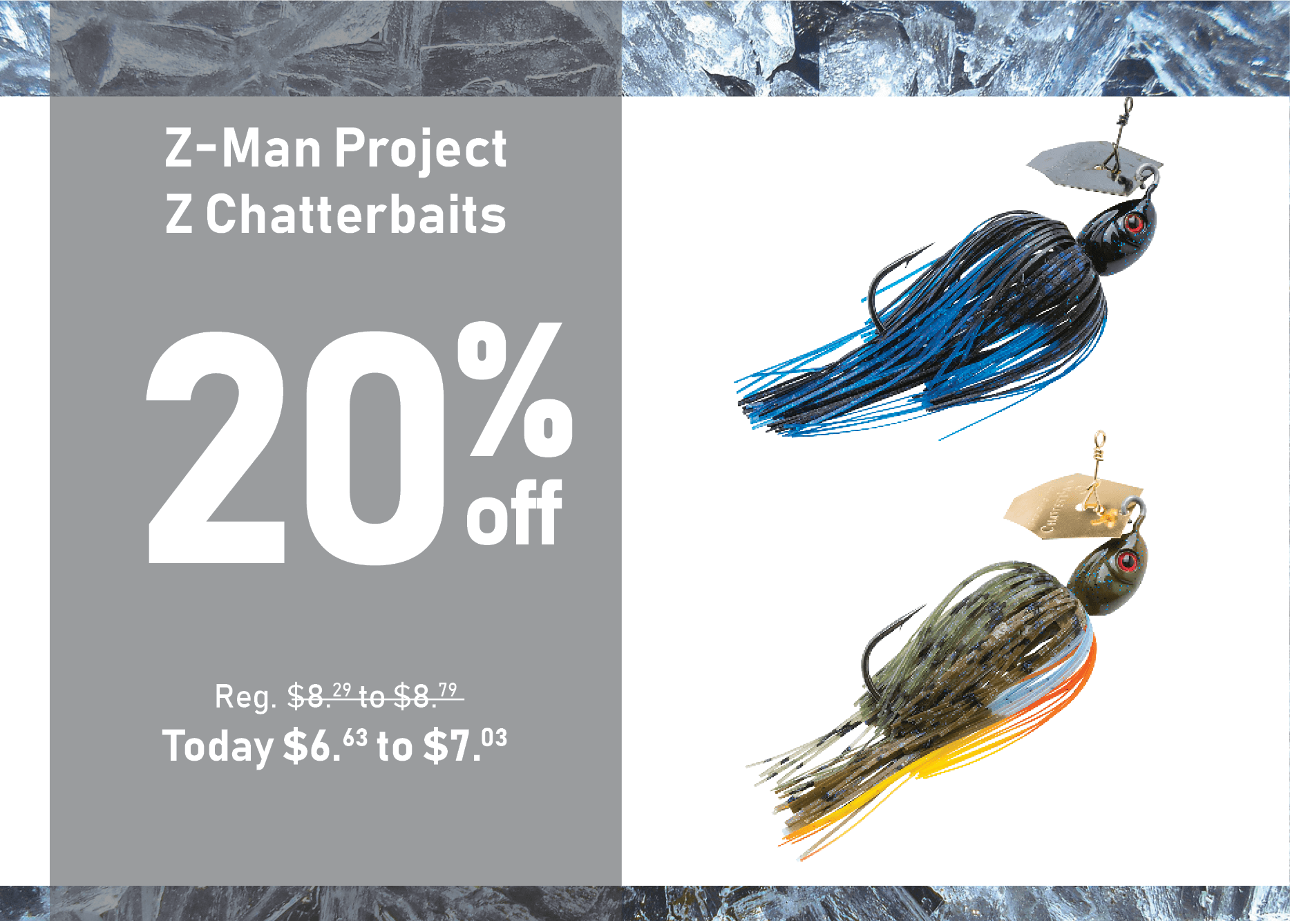 Save 15% on Z-Man Project Z Chatterbaits