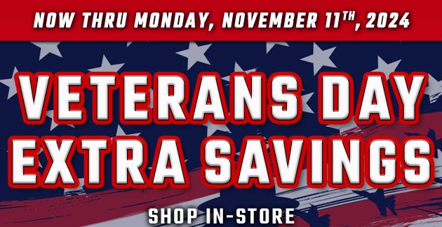 Extra Savings - Veterans Day