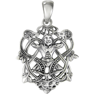 Sterling Silver Cernunnos Knot Pendant