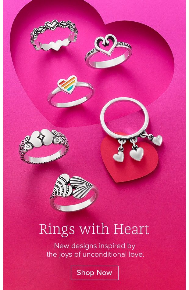 Rings with Heart - New designs inspired by the joys of unconditional love. Shop Now