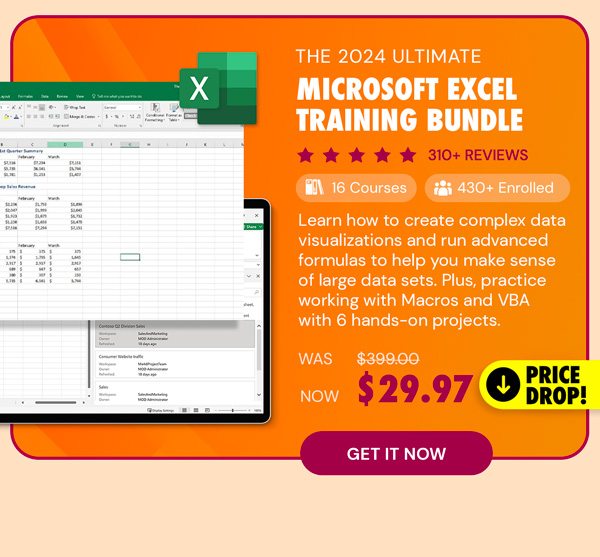 The 2024 Ultimate Microsoft Excel Training Bundle