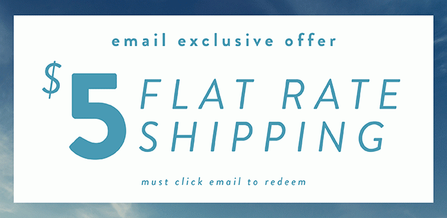 Today Only! $5 flat rate shipping - Shop Now