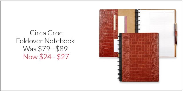 Shop Circa Croc Foldover Notebook